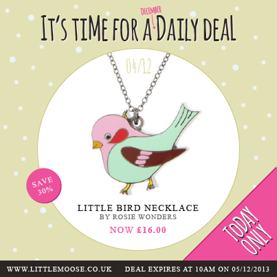 Daily Deal - Rosie Wonders bird necklace