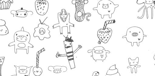 Doodllery sketchbook page