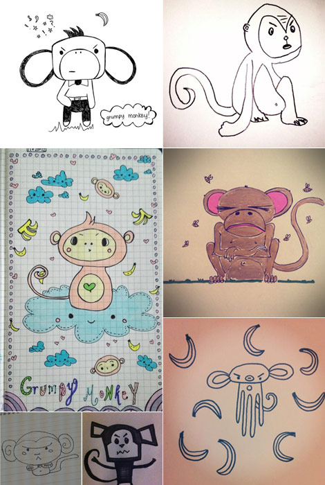 Little Moose Grumpy Monkey