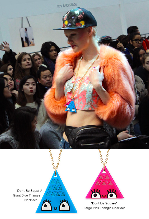 Little Moose 'Dont Be Square' necklaces - Pure London 2015