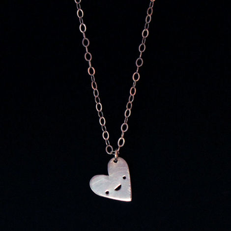 Doodllery Silver Heart Necklace