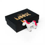 Unicorn brooch in Little Moose gift box