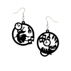 Wonderland Silhouette Hoop Earrings