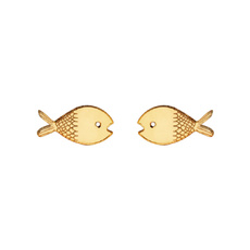 Gold Fish Earrings