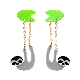 Dangling Sloth Earrings