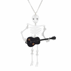 White Skeleton Necklace