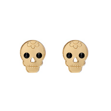 Gold Skull Studs