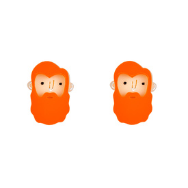 Beardies Orange Studs