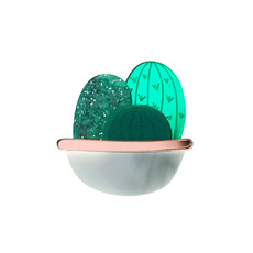 Cactus Bowl Brooch