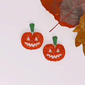 Pumpkin Dangly Earrings