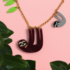 Sloth Family Necklace