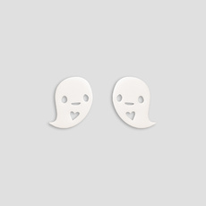 Doodllery Earrings - Boo The Ghost