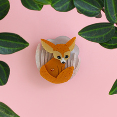 Fennec Fox Brooch