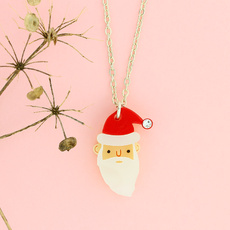 Father Christmas Charm Necklace