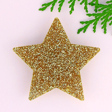 Glitter Gold Star Brooch