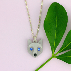 Wolf Charm Necklace
