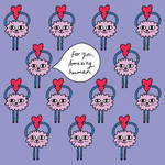 Cute monster card - Artwork