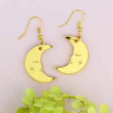 Gold Moon Earrings