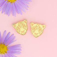 Leopard Stud Earrings