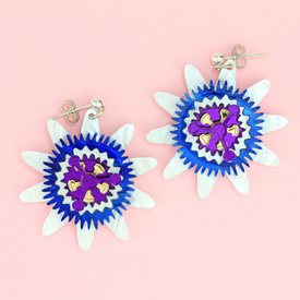 Passion Flower Earrings